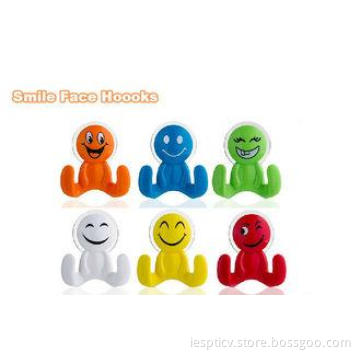 Cute Door Towel Hanger Plastic Bathroom Accessories in Gree